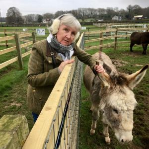 Angela and Ned the donkey